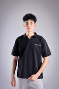 Raha Interlock Polo Shirt - Black