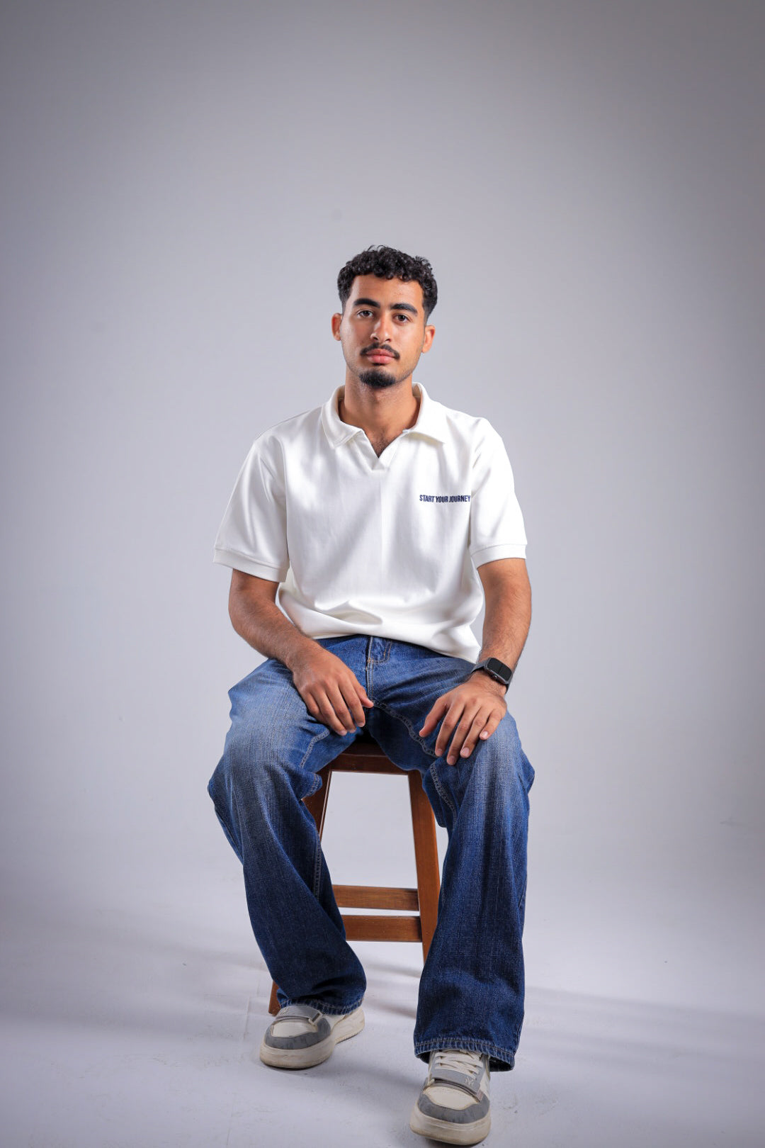 Raha Interlock Polo Shirt - Cream