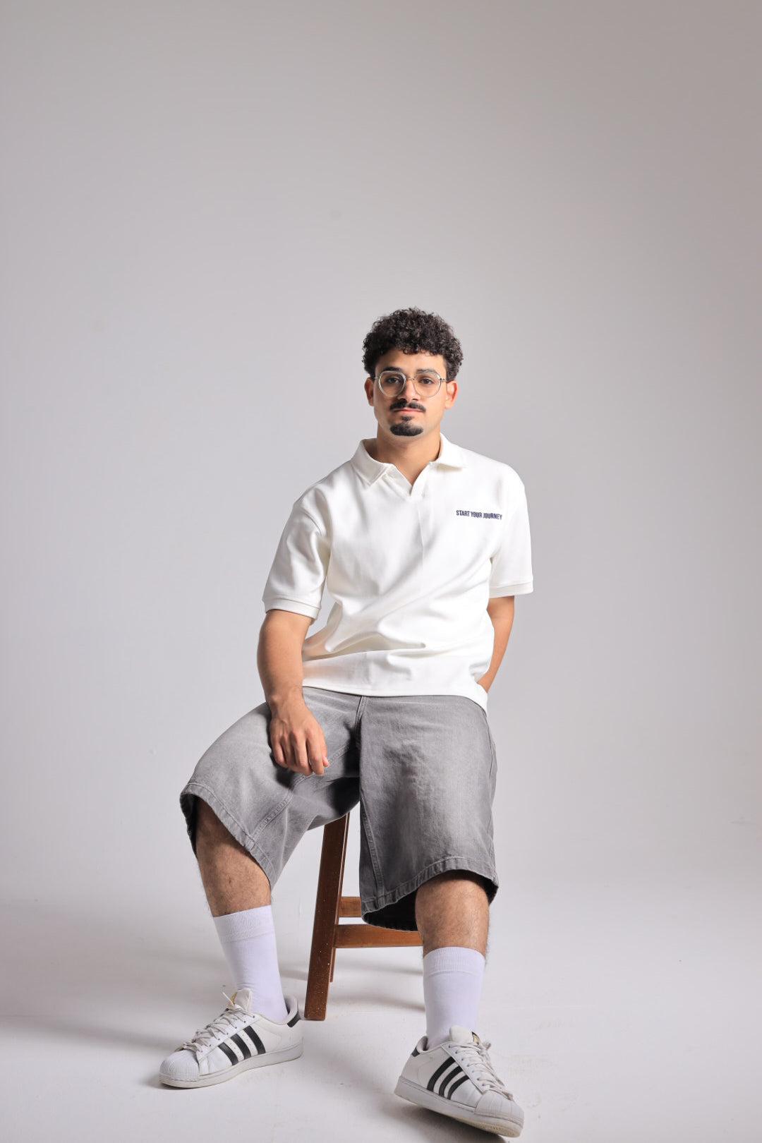 Raha Interlock Polo Shirt - Cream