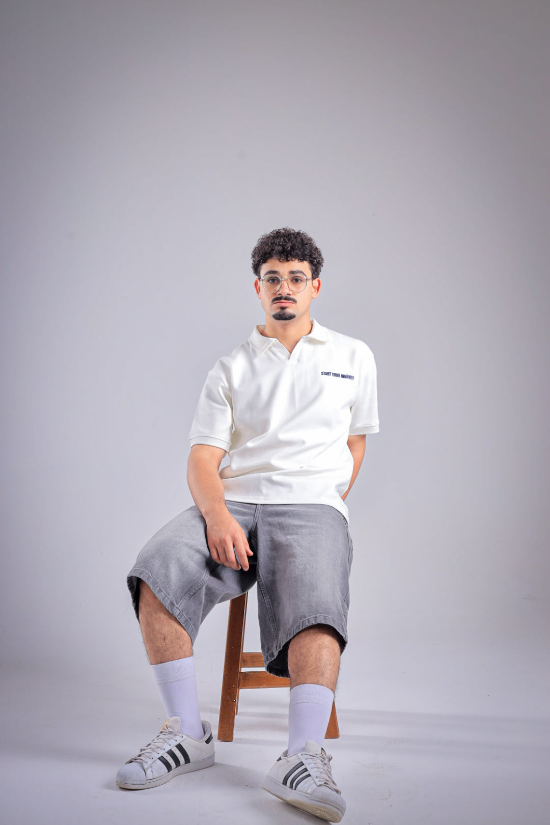 Raha Interlock Polo Shirt - Cream