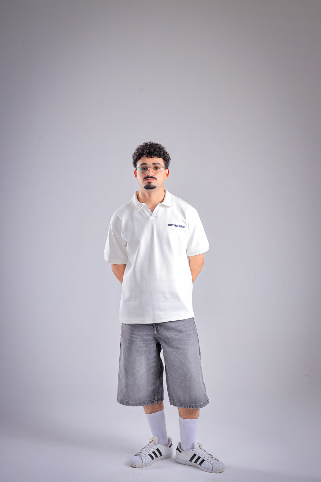 Raha Interlock Polo Shirt - Cream