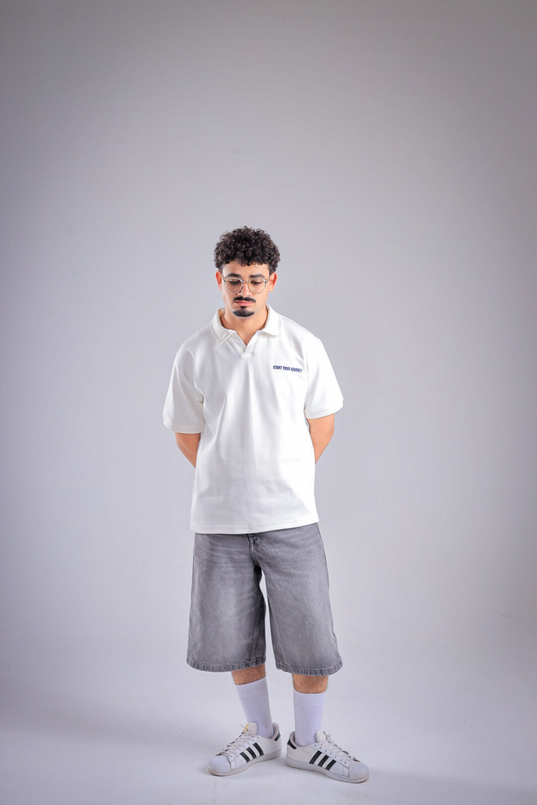 Raha Interlock Polo Shirt - Cream