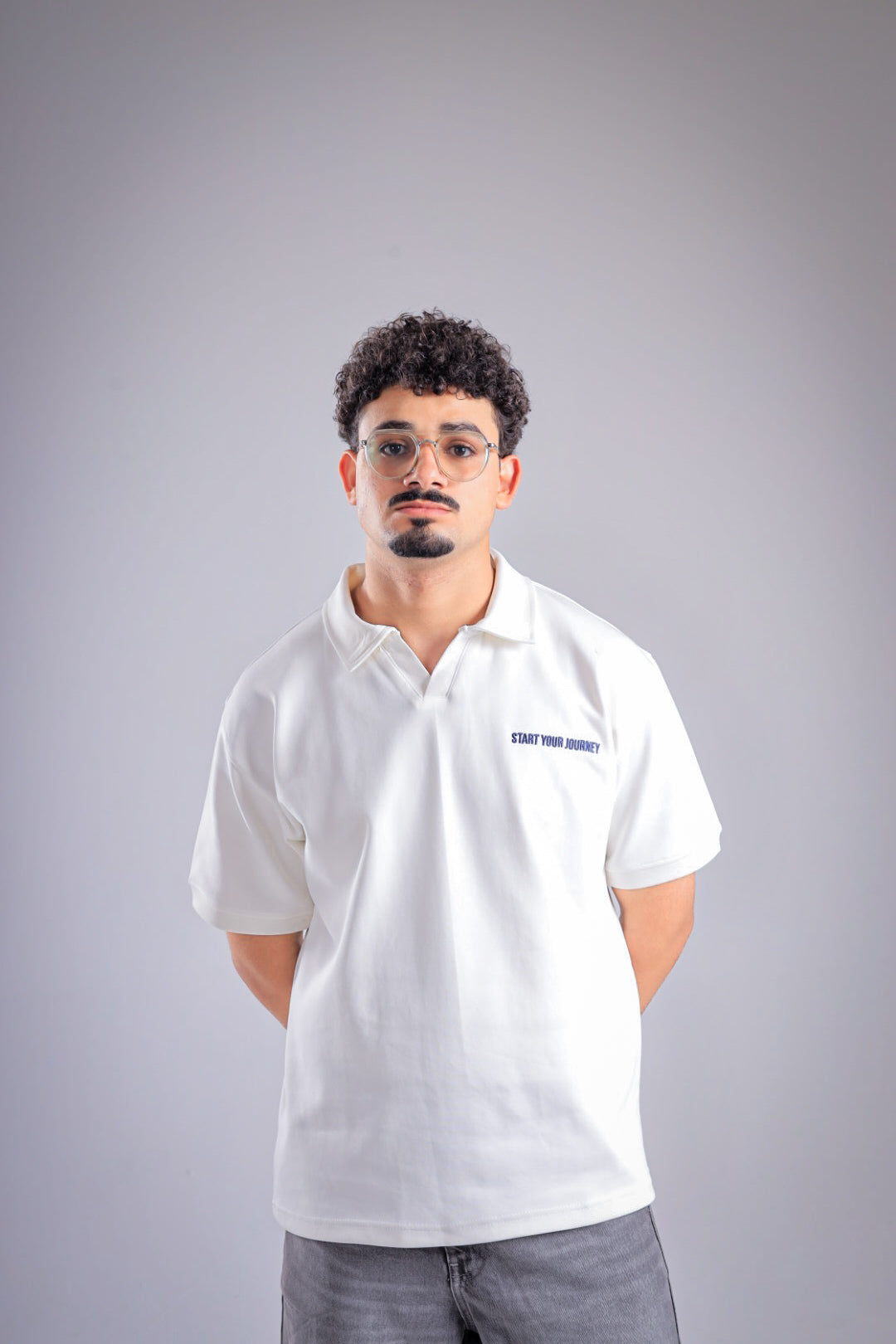 Raha Interlock Polo Shirt - Cream