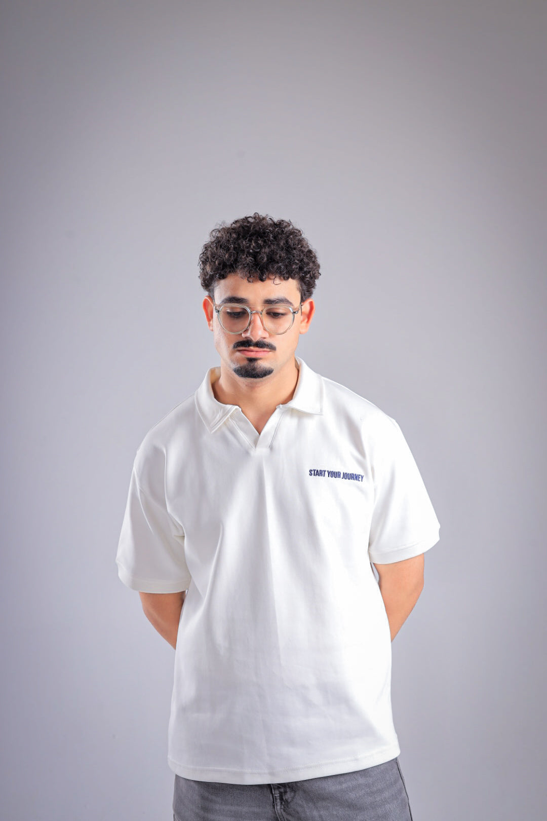 Raha Interlock Polo Shirt - Cream