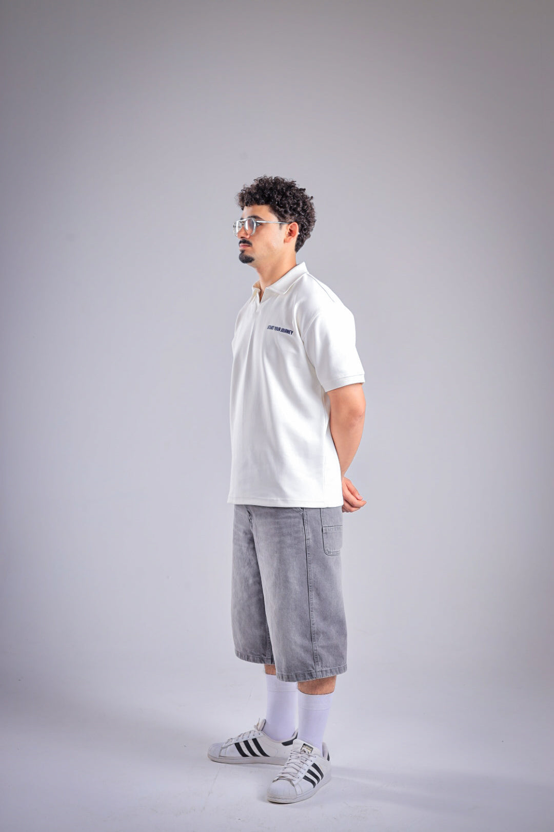 Raha Interlock Polo Shirt - Cream