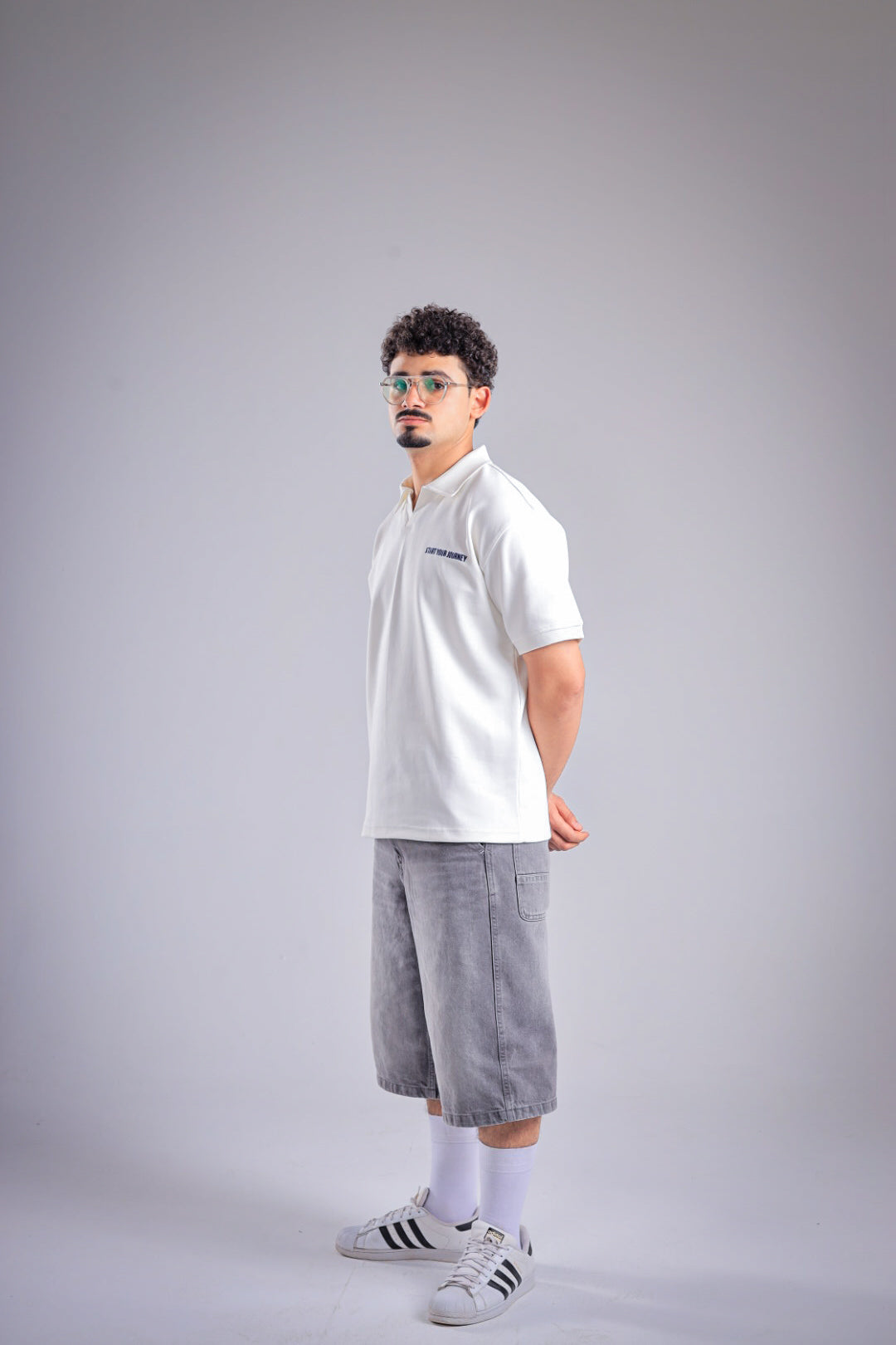 Raha Interlock Polo Shirt - Cream