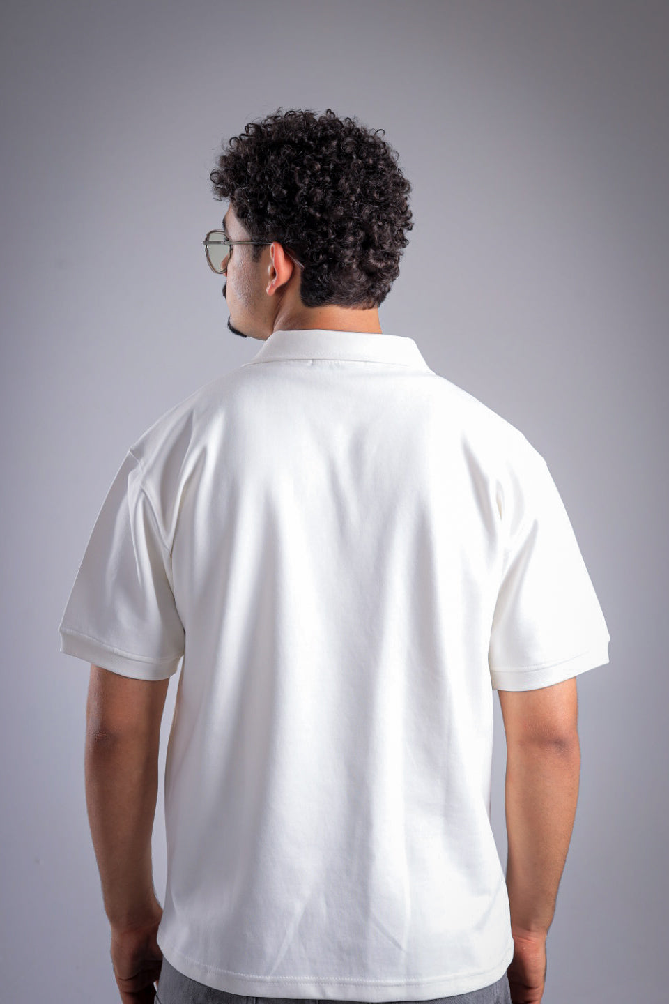 Raha Interlock Polo Shirt - Cream