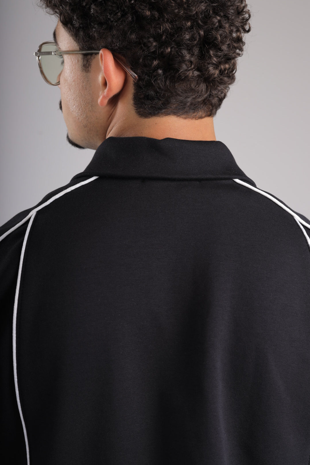 Raha Interlock Button Shirt - Black