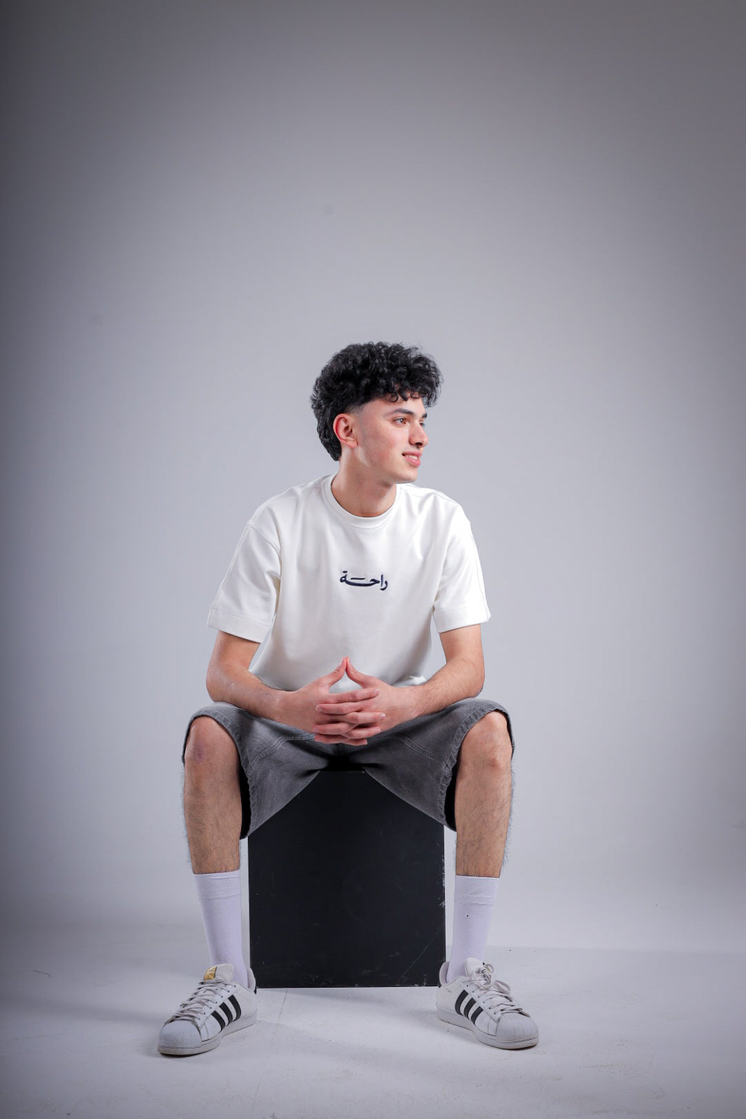 Raha Round Neck T-Shirt - White