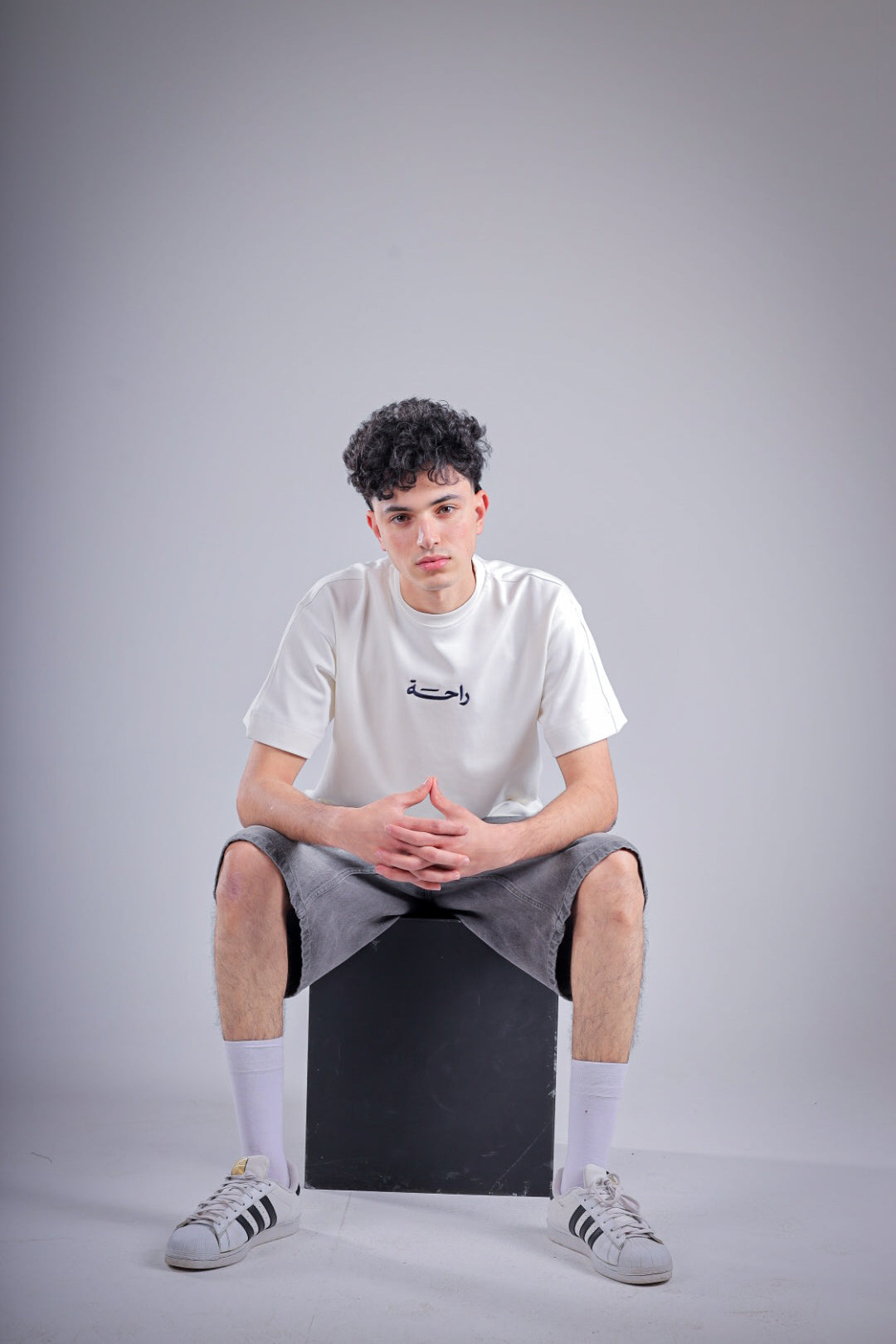 Raha Round Neck T-Shirt - White