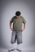Raha Round Neck T-Shirt - Olive