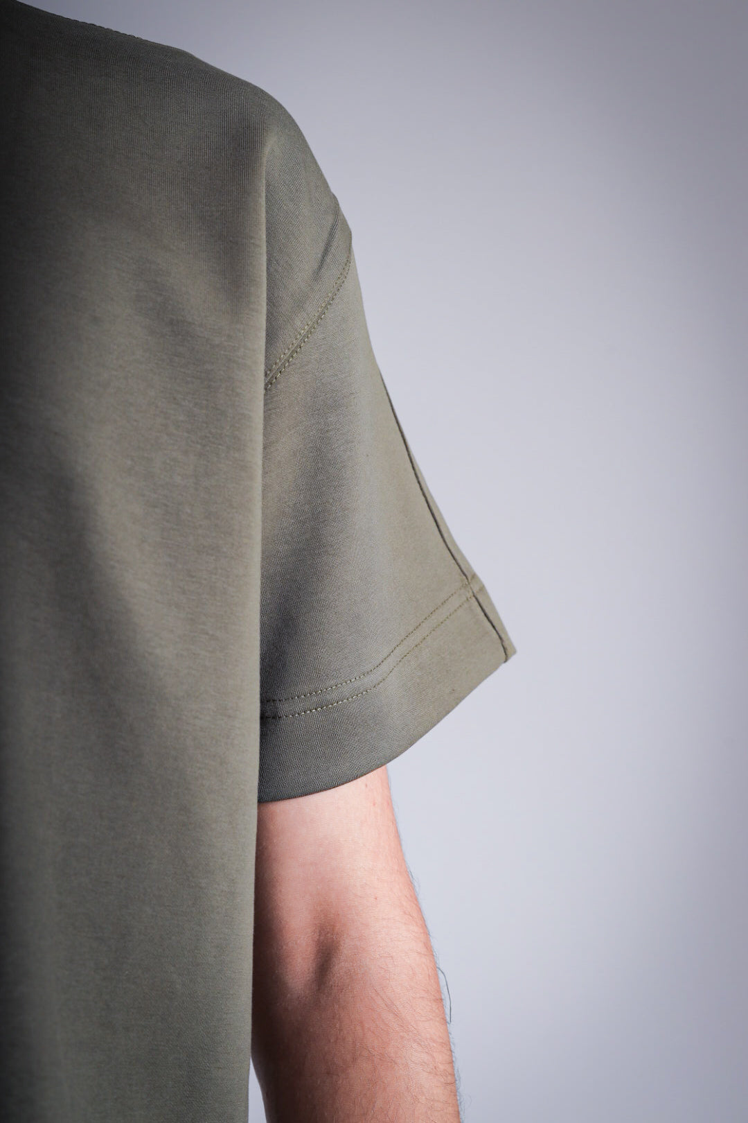 Raha Round Neck T-Shirt - Olive