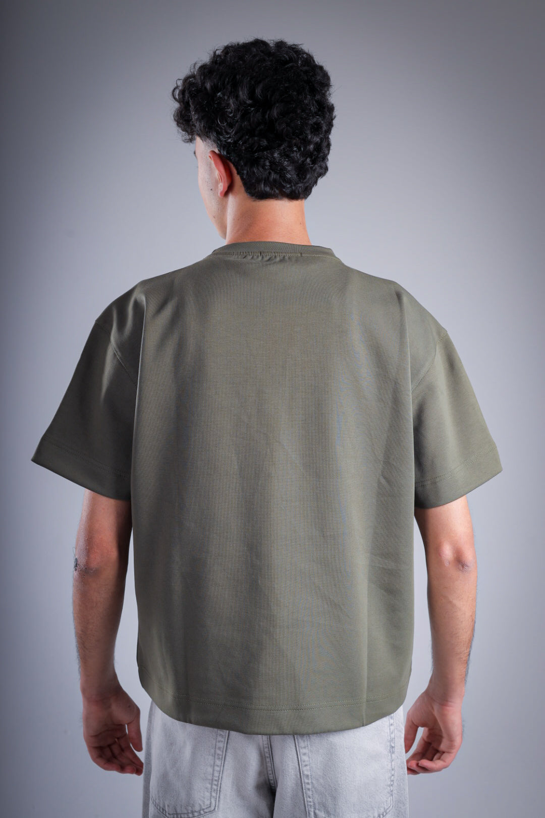 Raha Round Neck T-Shirt - Olive
