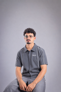 Raha Interlock Button Shirt - Grey