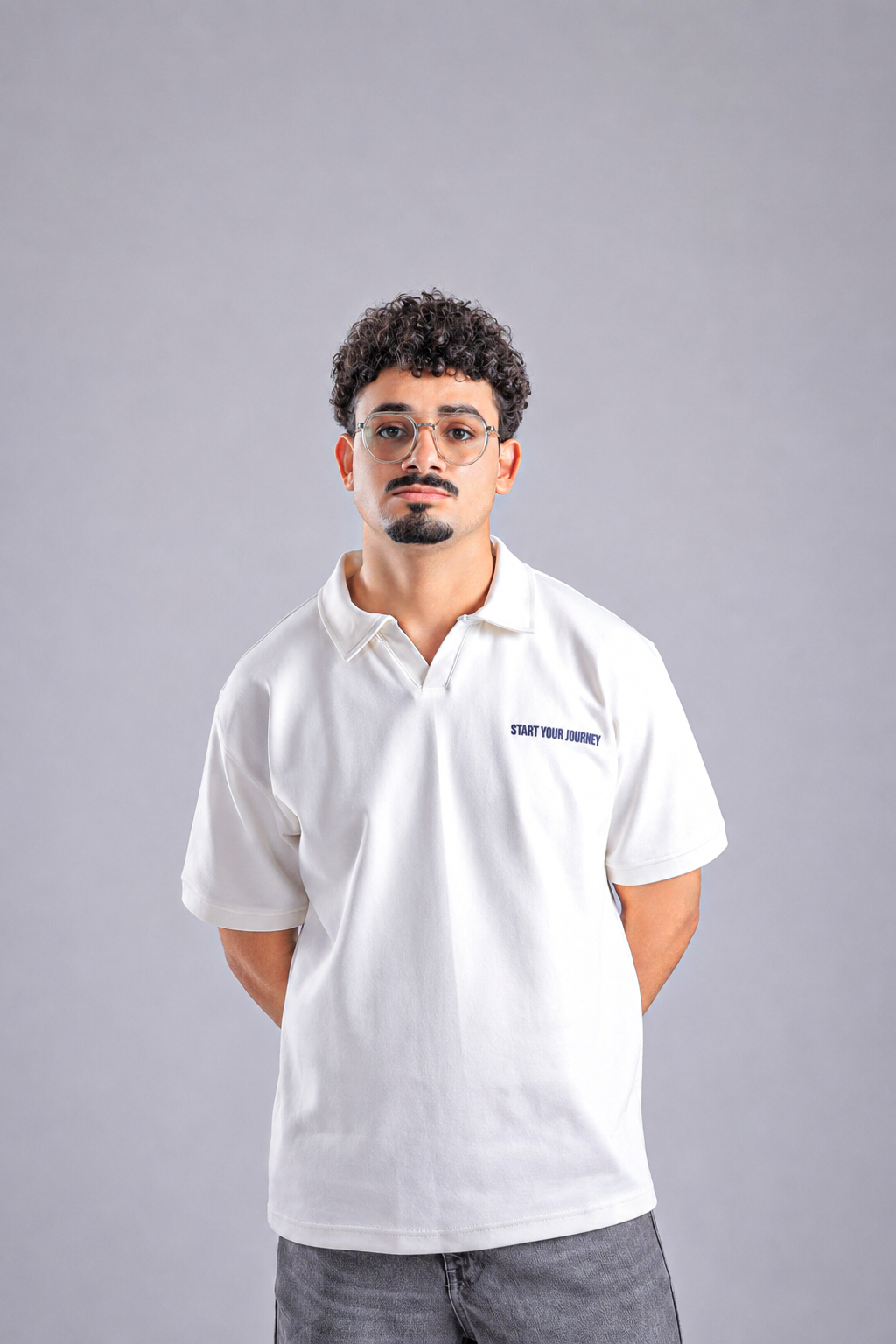 Raha Interlock Polo Shirt - Cream