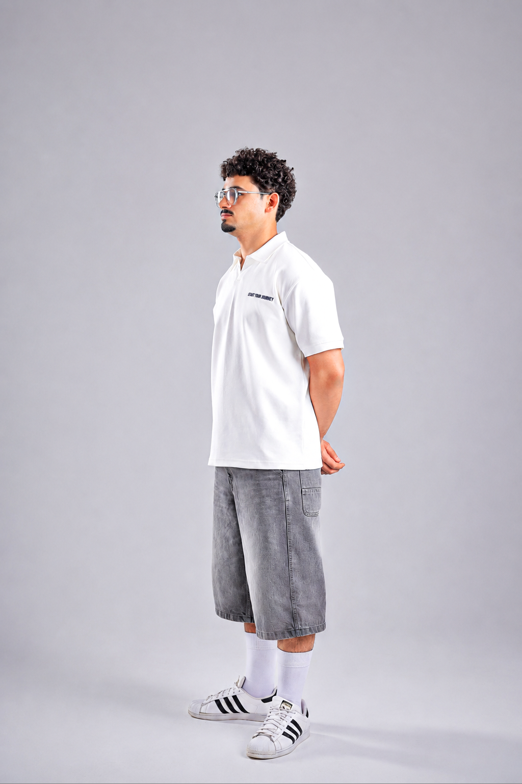 Raha Interlock Polo Shirt - Cream