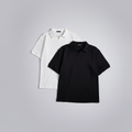 Two polo shirts - White and Black only